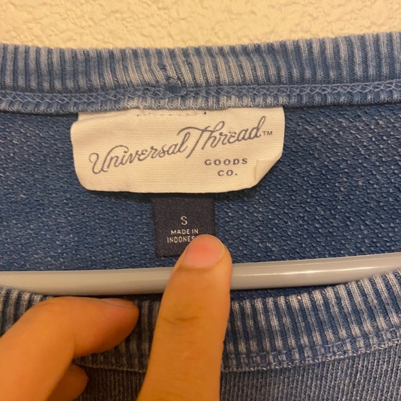 Universal Threads Blue Sweatshirt Small Cotton - Picture 2 of 4